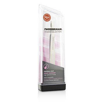 Tweezerman Pinzetta inclinata - Classic Stainless Steel (Studio Collection)
