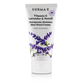 Derma E Crema per le mani idratante al karitè alla vitamina E alla lavanda e neroli
