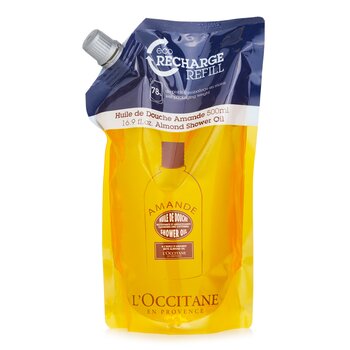 LOccitane Olio doccia detergente e ammorbidente alla mandorla (Eco-Refill)