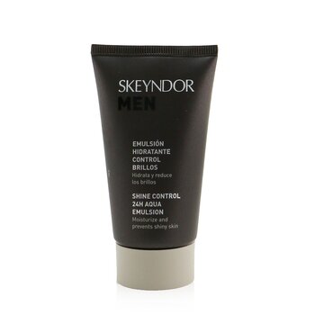 SKEYNDOR Men Shine Control 24H Aqua Emulsion - Idrata e previene la lucentezza della pelle (per normalizzare le pelli miste e grasse)