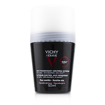 Vichy Homme 72H* Roll-on antitraspirante a controllo estremo (per pelli sensibili)