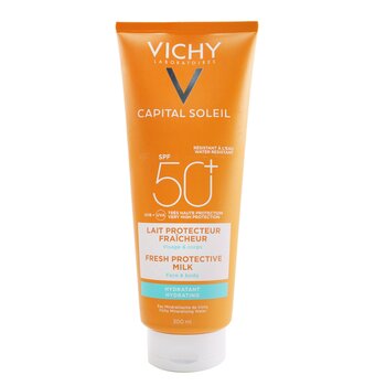 Vichy Capital Soleil Fresh Latte Protettivo SPF 50 (Resistente allAcqua - Viso e Corpo)