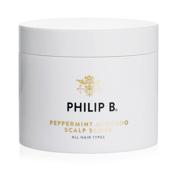 Philip B Scrub per il cuoio capelluto con avocado e menta piperita - Tutti i tipi di capelli