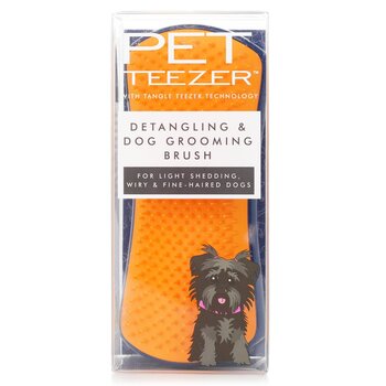 Pet Teezer Detangling Navy/Orange - spazzola districante per cani