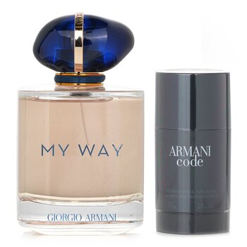 Giorgio Armani My Way Eau De Parfum Spray + Armani Code Deo Stick