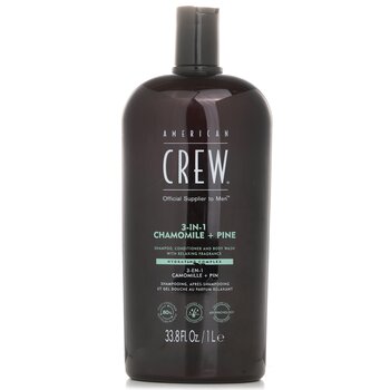 American Crew 3-in-1 Chamomile + Pine Shampoo,  Conditioner And Body Wash